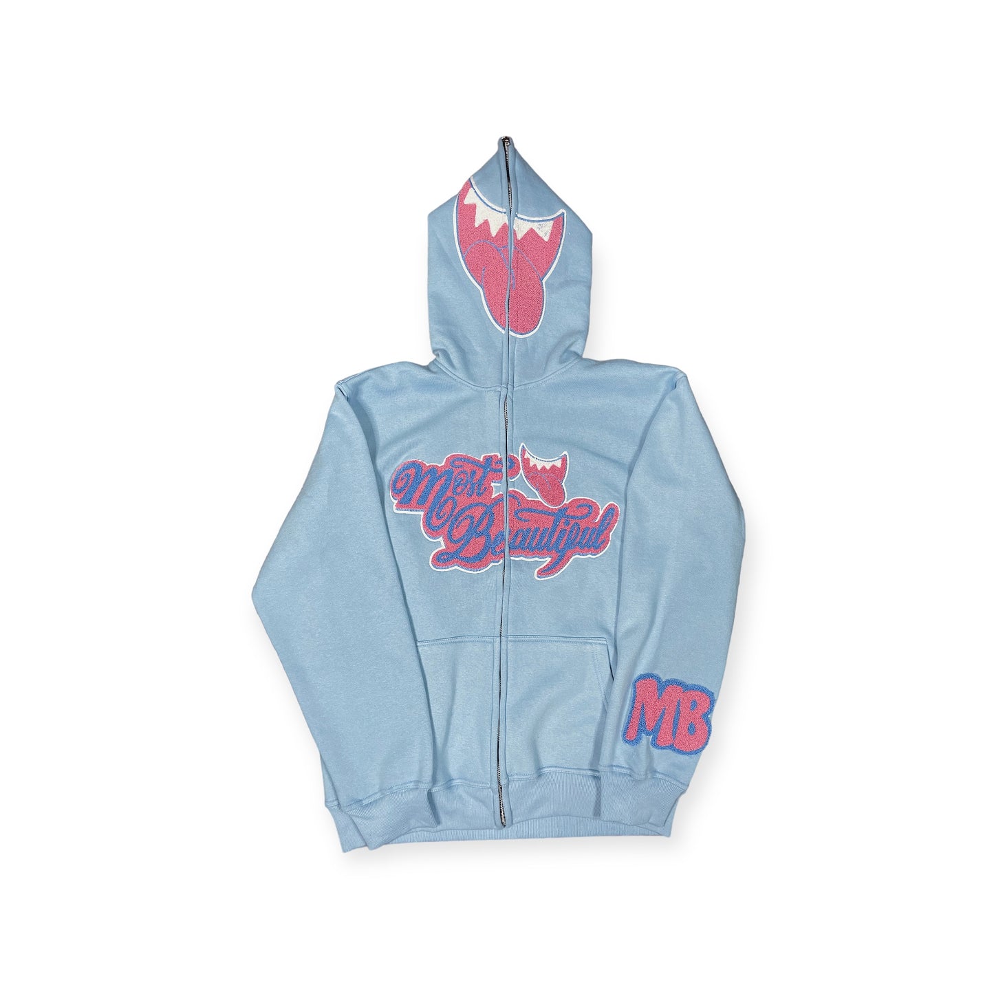 Most Beautiful Full Zip - Blue (Hoodie)