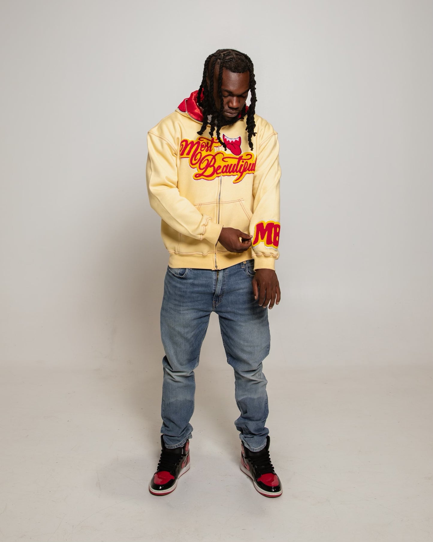 Most Beautiful Full Zip - Yellow (Hoodie)