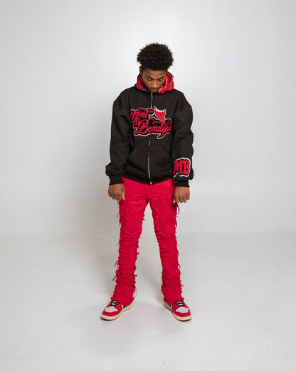 Most Beautiful Full Zip - Bred (Hoodie)