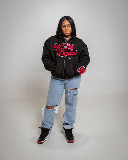 Most Beautiful Full Zip - Bred (Hoodie)