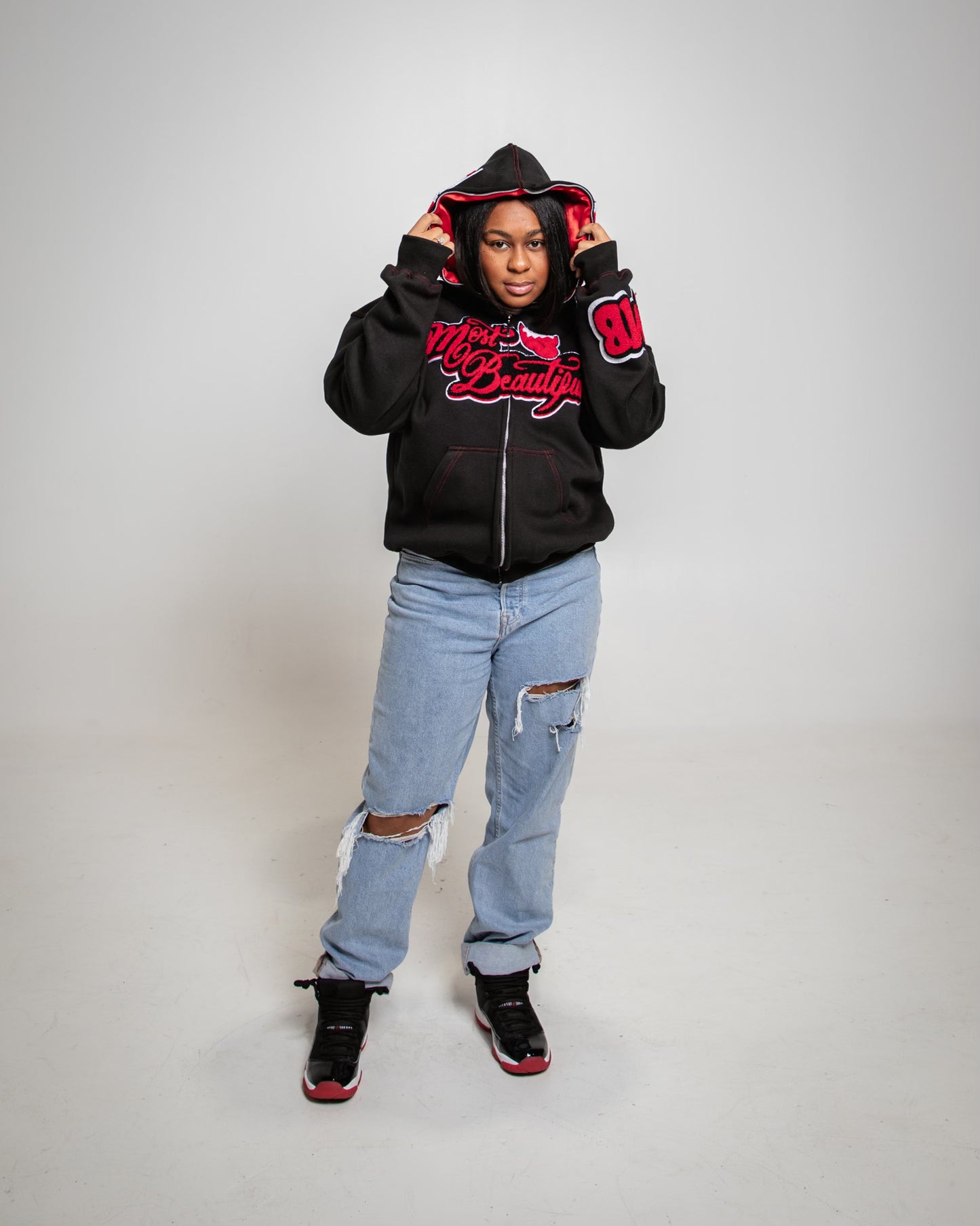 Most Beautiful Full Zip - Bred (Hoodie)