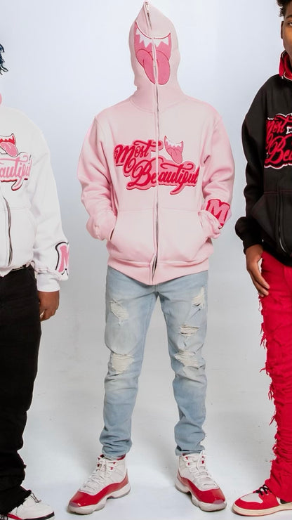 Most Beautiful Full Zip - Strawberry (Hoodie)