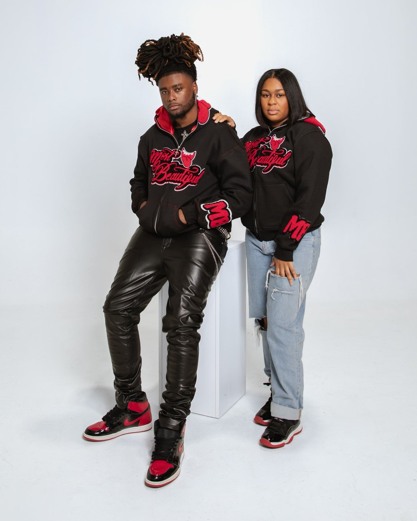 Most Beautiful Full Zip - Bred (Hoodie)
