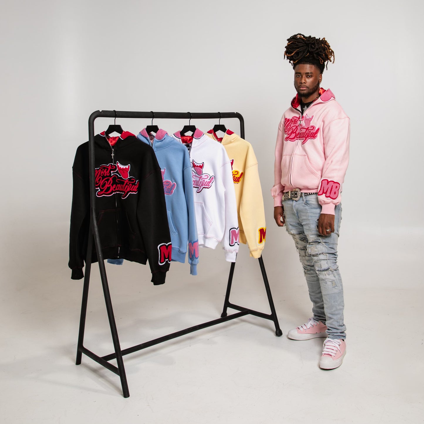 Most Beautiful Full Zip - Strawberry (Hoodie)