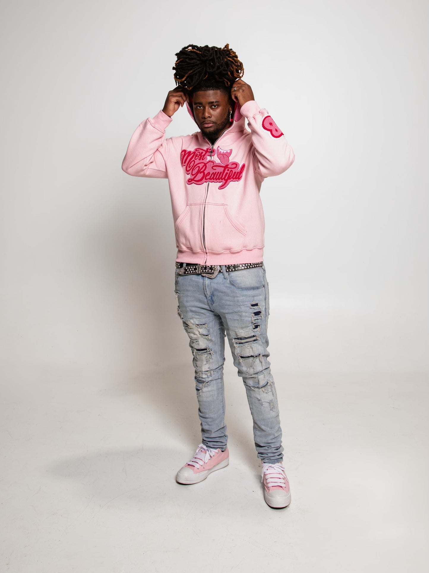 Most Beautiful Full Zip - Strawberry (Hoodie)