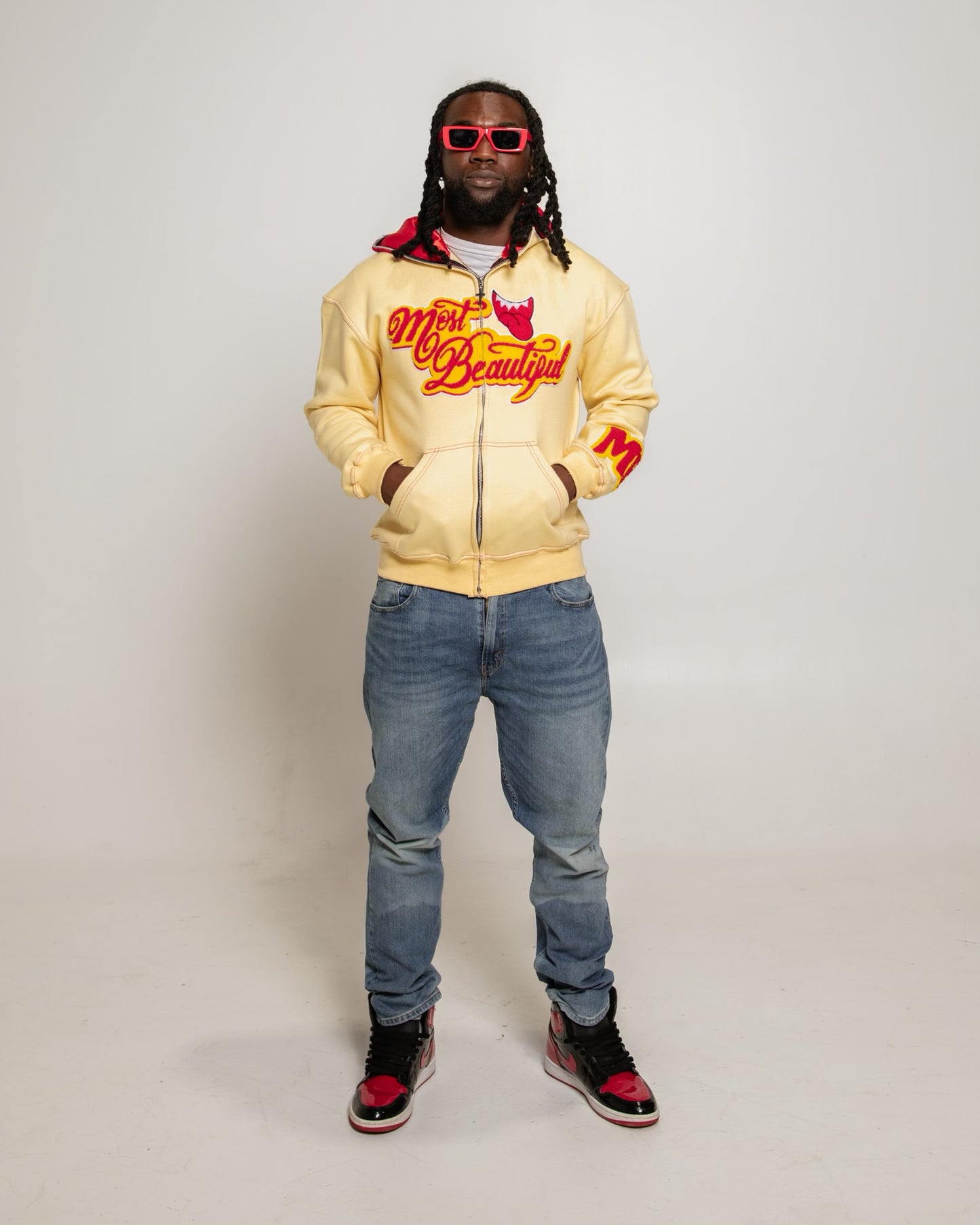 Most Beautiful Full Zip - Yellow (Hoodie)