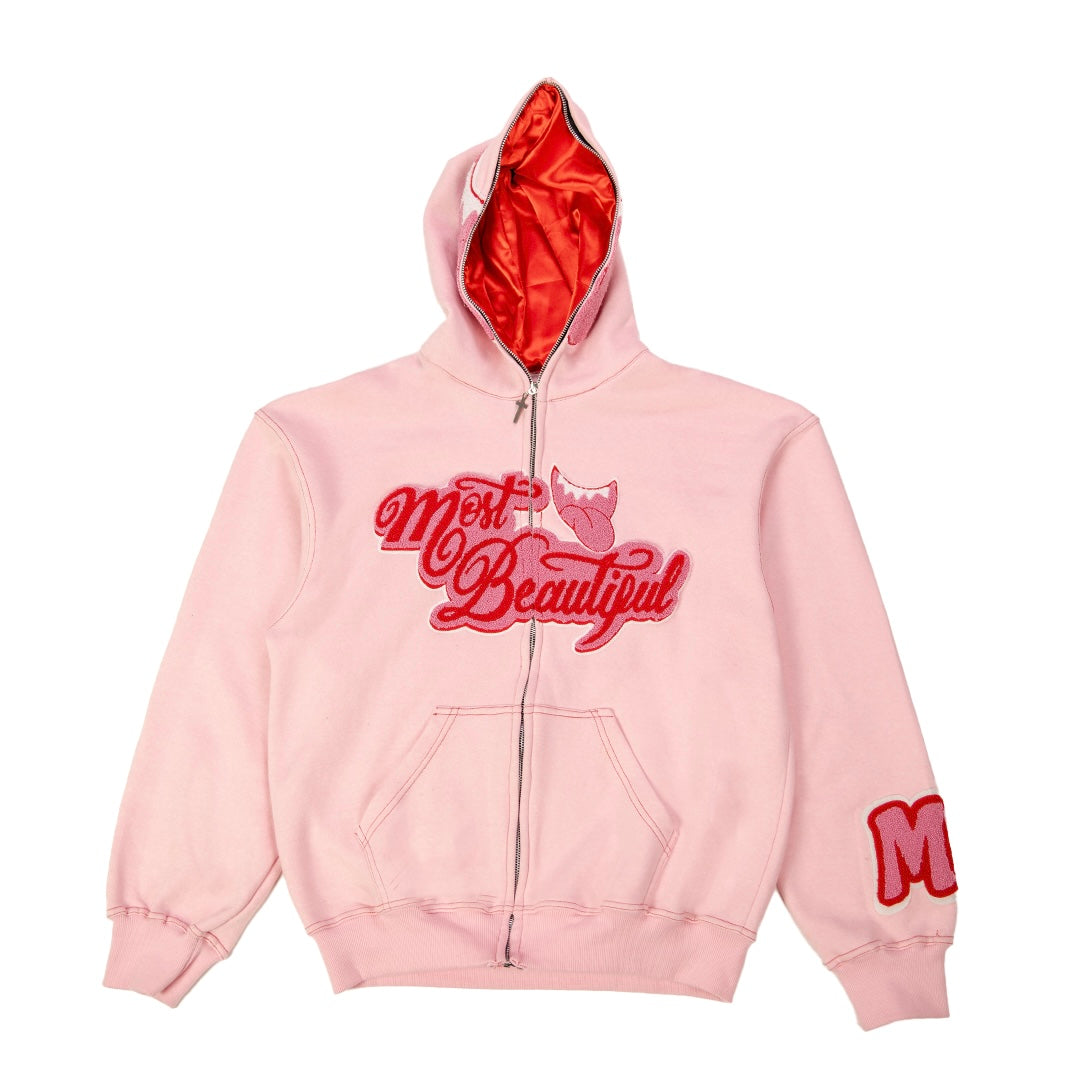 Most Beautiful Full Zip - Strawberry (Hoodie)