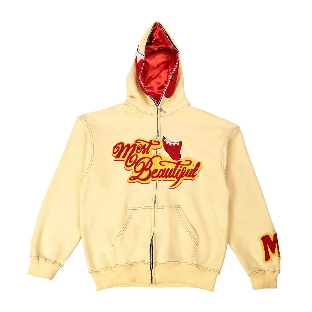 Most Beautiful Full Zip - Yellow (Hoodie)