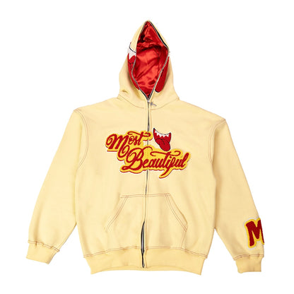 Most Beautiful Full Zip - Yellow (Hoodie)